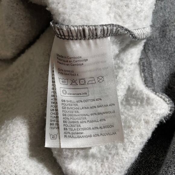 H&M Mens Crew Neck Connect Disconnect Long Sleeve Sweatshirt Gray Casual - Picture 5 of 7